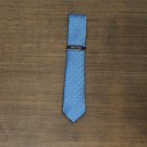 NWT Nautica Mens Harland Grid Slim Necktie Tie 2NC9-5060 One Size Light Blue