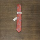 NWT Bar III Men's Besley Paradise Skinny Tropical Tie 13C22-2065 One Size Coral Red Orange
