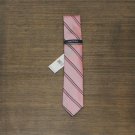 NWT Nautica Mens Benn Stripe Slim Silk Necktie Tie 2NC8-1064 One Size Red Striped