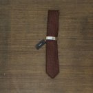 NWT Alfani Men's Marlow Solid Tie 1AFC1-4015 One Size Cognac Brown