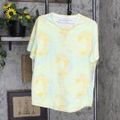 NWT Sun + Stone Men's Sunburst Tie Dye Pajama Top 100145018 L Yellow / Red / Blue