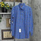 NEW Club Room Men's Regular Fit Cotton Dress Shirt 100131566MN Blue Yellow 15 32-33