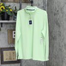NWT Club Room Men's Quarter-Zip Tech Sweatshirt 100087965MN L Pale Mint Green