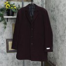 NWT Calvin Klein Men's Prosper Wool-Blend X-Fit Overcoat PROSO7OUX060 44L Burgundy Red
