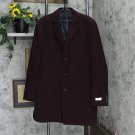 NWT Calvin Klein Men's Prosper Wool-Blend X-Fit Overcoat PROSO7OUX060 40L Burgundy Red