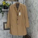 NWT Kenneth Cole Reaction Men's Raburn Wool-Blend Over Coat Slim-Fit TK1204RABU 40R Camel Brown