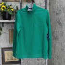 NWT Club Room Men's Stretch Quarter-Zip Fleece Sweatshirt 100106614MN L Marine Green
