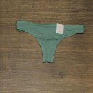 NWT Auden Women's Cotton Thong 6207W S Moss Flash Green