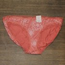 NWT Auden Women's Cotton Bikini Panties with Lace L Floral Multicolor
