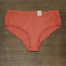 NWT Auden Women's Plus Size Micro Cheeky with Lace 553446 4X Faded Rose Pink