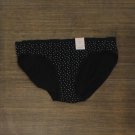 NWT Auden Women's Star Print Cotton Bikini Underwear 53914470 L Black