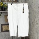 DG2 Womens Stretch Twill Wide-Leg Chino Pant. 725085 725085 White 24W