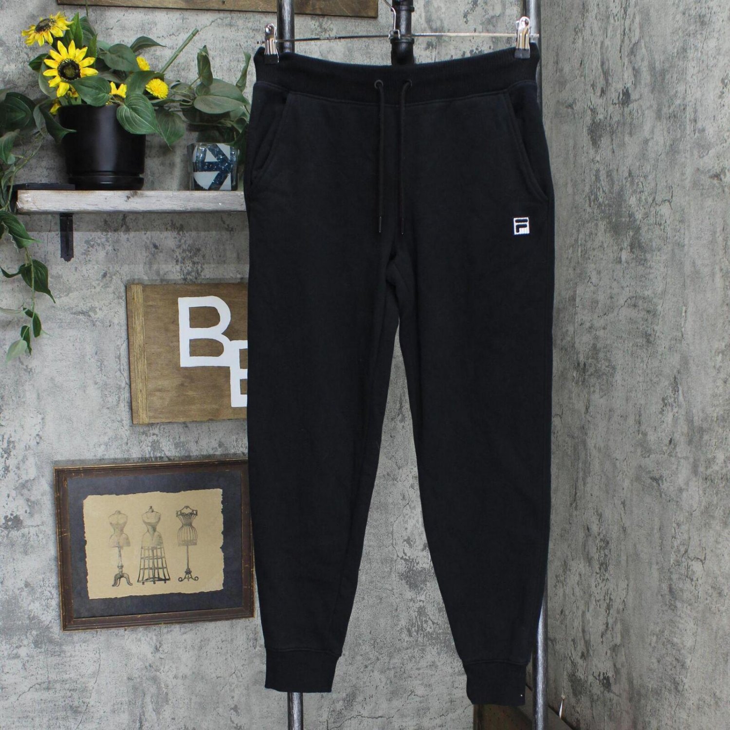 Fila Womens Fleece Jogger Sweatpants 164b4d8783695d Black S