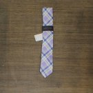 NWT Tommy Hilfiger Men's Robert Slim Plaid Pattern Linen Tie 81521011 One Size Purple