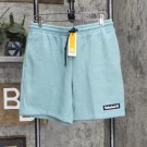 NWT Timberland Mens Woven Badge Sweatshort TB0A63D7P47 M Mineral Blue