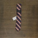 NWT Tommy Hilfiger Men's Slim Stripe Tie 81913080 One Size Orange / Navy Multi