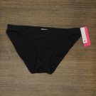 NWT Xhilaration Juniors' Ribbed Hipster Bikini Bottom AFS47B S Black