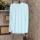 NWT Pga Tour Men's Mixed-Media Sun-Protection Golf Shirt PVKSC037DS L Turquoise Blue