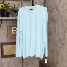 Pga Tour Men's Mixed-Media Sun-Protection Golf Shirt Turquoise Blue XL