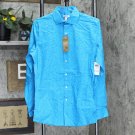 NWT Bar III Men's Slim Flit Floral Stretch Dress Shirt 100140402MN L 16-16 1/2 16 in Teal Blue