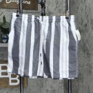 NWT And Now This Men's Relaxed-Fit Stripe Drawstring Shorts MMB030354 XL Charcoal Gray