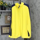 NWT Id Ideology Men's Regular-Fit Moisture-Wicking Knit Jacket 100137614BT 2XLT Lemon Navy Yellow