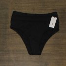 Shade & Shore Women's Mesh Inset High Waist Bikini Bottom AFD05B Black M