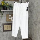NWT Lauren Ralph Lauren Womens Linen Ankle Pants 200862095001 8 White