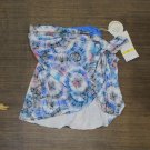 NWT Coco Reef Contours Lush Printed Sarong Skirt Bikini Bottom T47103 M Multi Blue