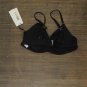 NWT Calvin Klein Pleated Underwire Bikini Top Women's Swimsuit CG0TS421 S Black