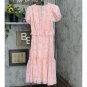 NWT Private Label Women's Lined Swing Fleur Dress PDD-030 6 Pink Melon
