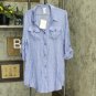 NWT Dotti Travel Muse Shirtdress Cover-Up DTOIC100 M Blue