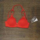 NWT Vince Camuto Womens Molded Bikini Top V21560 S Poppy Red