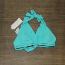 NWT Bleu By Rod Beattie Behind the Seams Halter Bikini Top RBSM22692 4 Wavbe Runner Blue