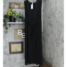 NWT 24seven Comfort Apparel Plus Size Sleeveless Empire Waist Maxi Dress 2X Black