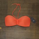 NWT Tommy Hilfiger Convertible Bandeau Bikini Top TZ2TS412 XL Emberglow Orange