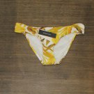 NWT BCBGMAXAZRIA Women's Standard Side Shirred Hipster Bikini Swimsuit Bottom 6 Gold Yellow