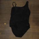NEW Bar III Matte Mesh Cut-Out One-Shoulder One Piece Swimsuit Black XL