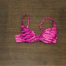 NEW California Waves Juniors' Topaz Tiger Underwire Bralette Bikini Top Pink XS