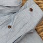 Lands' End Womens Linen Button Front Utility Tunic Top 516626-Sample L Tall Soft Stonewash Blue