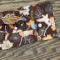 NWT Lands' End Womens Long Sleeve Patterned Dress Shirt 484704 16 Tall Walnut Brown Floral