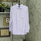 Lands' End Womens Long Sleeve Oxford Button Up Shirt 516841-Sample XS Lavender Purple