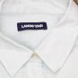 Lands' End Womens 3/4 Sleeve Linen Pullover Shirt 525643-Sample 1X Tall Aqua Breeze Blue