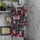 NWT Tahari Asl Women's Floral-Print Chiffon Empire-Waist Dress 2AM239-T2 2 Black / Ruby Jude