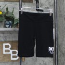 NWT Dkny Jeans Women's Graphic Print Bike Shorts E2ELAHMX XS Black