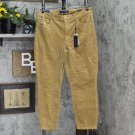 Tommy Hilfiger Women's Corduroy Skinny Ankle Pants J2XK6561 Maple Brown 16
