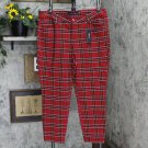 NWT Tommy Hilfiger Plus Size Tribeca Skinny Pants W2XKT551 22W Red Multi