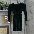 NWT Inc International Concepts Little Girls Stretch Velour Dress 10850889 XL Pine Green