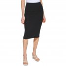 Calvin Klein Womens Rib Knit Pencil Skirt M2AR8709 M Black