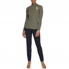 DKNY Women's Basic Essential Long Sleeve Knit Top UH2TG159 M Olive Green